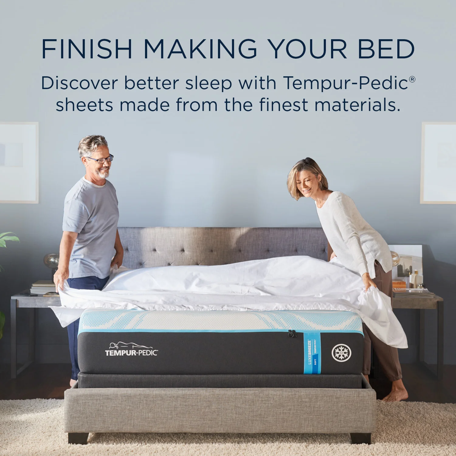 Tempur-ProAir Sheets Sleepy Blue - Image 11